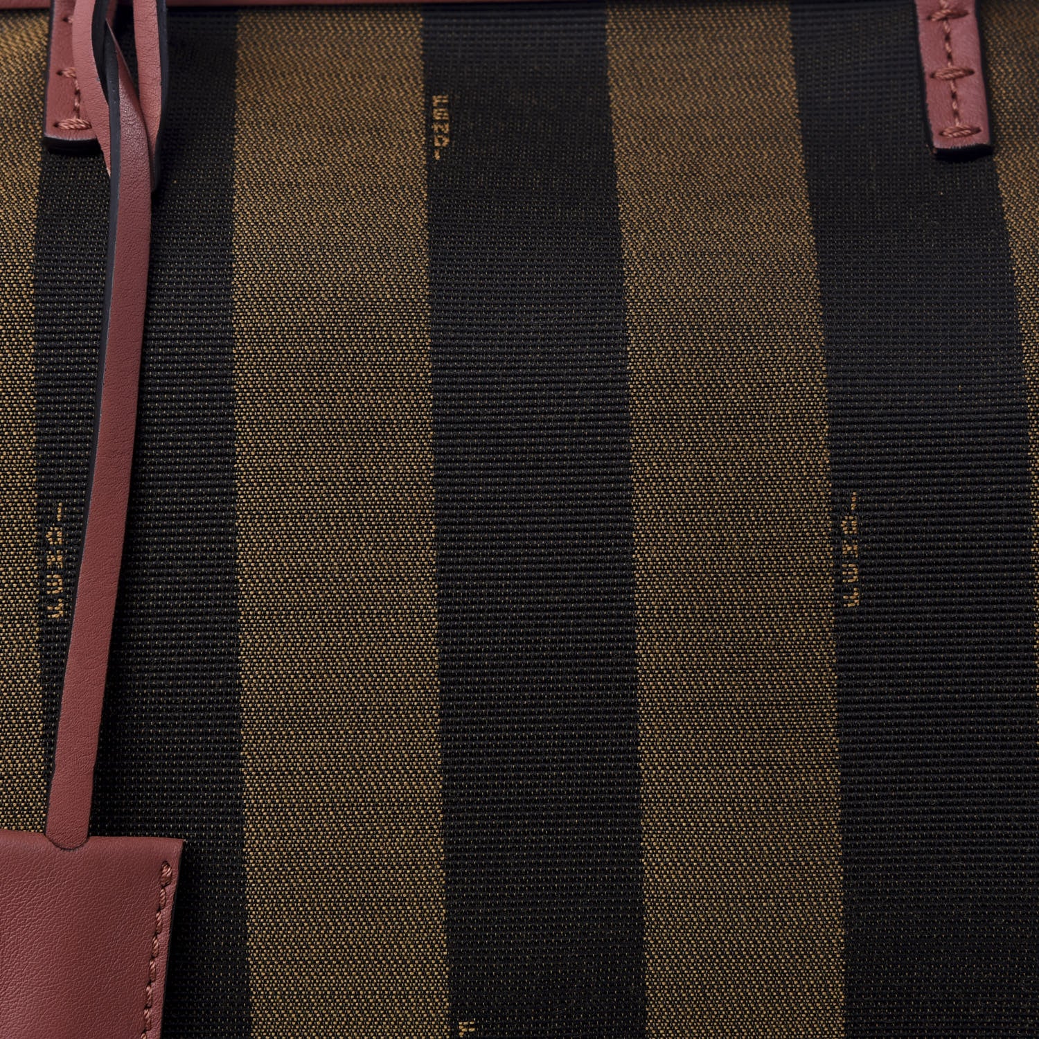 Fendi Pequin Vitello Medium Roll Tote Tobacco Rose 8 of 8