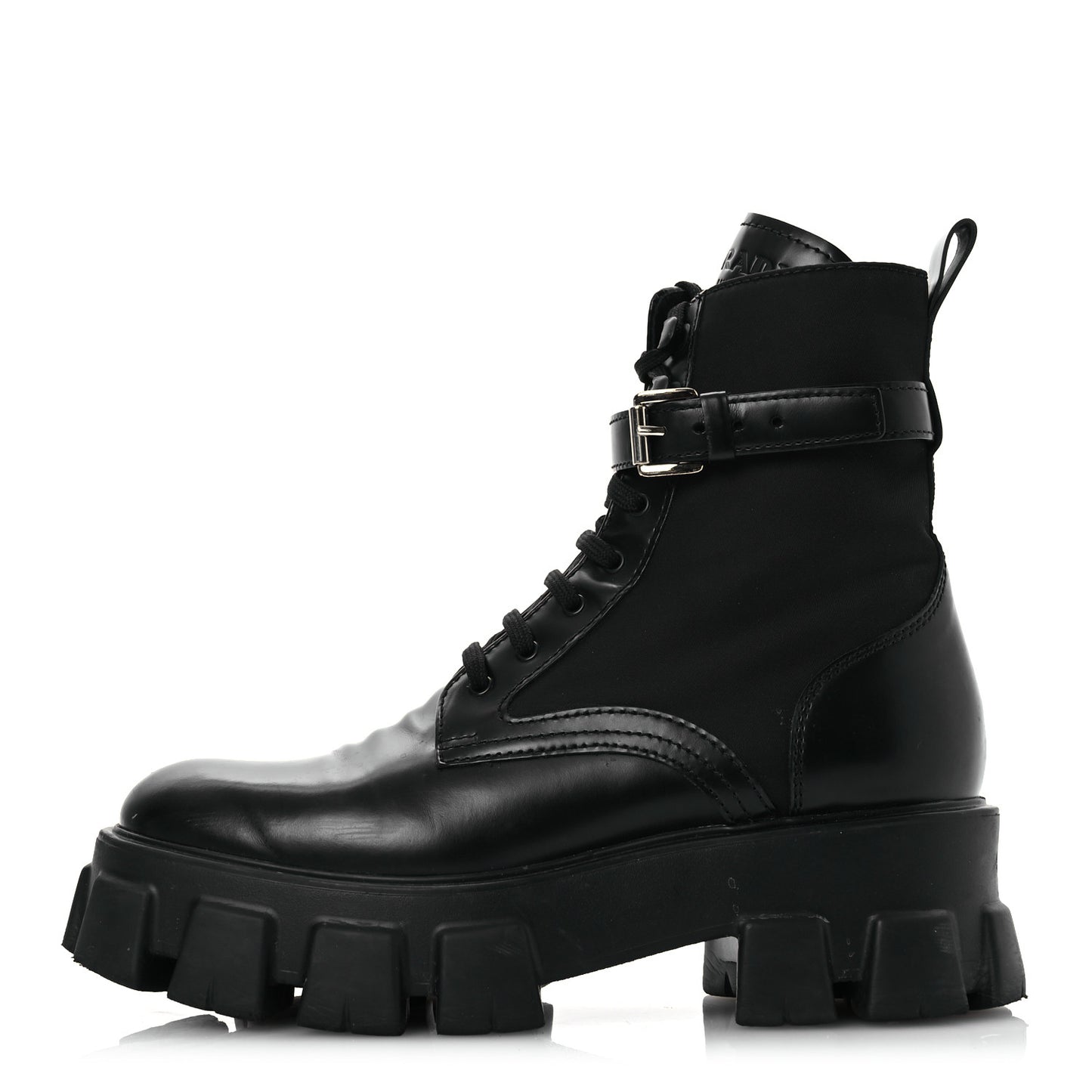 Spazzolato Rois Nylon Metal Triangle Logo Monolith Pouch Pocket 55mm Boots 39.5 Black