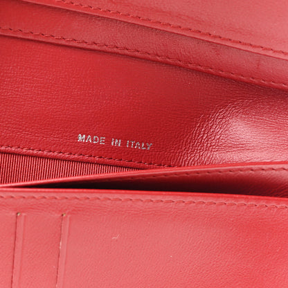 Chanel Lambskin Quilted CC French Wallet Red 7 of 9