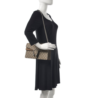 Gucci GG Supreme Monogram Small Dionysus Shoulder Bag Taupe 2 of 7