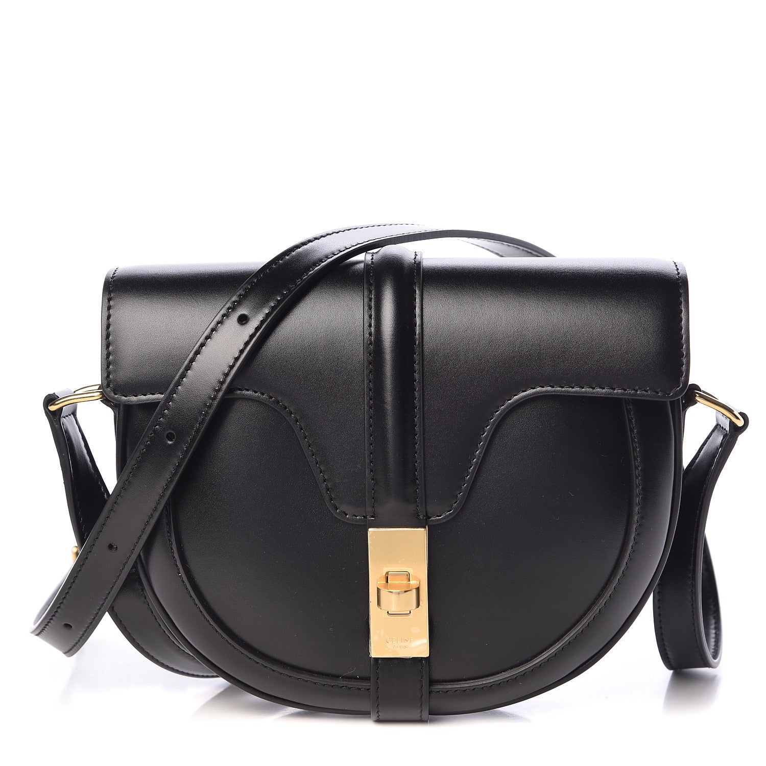 Celine Satinated Calfskin Besace Small 16 Black 1 of 10