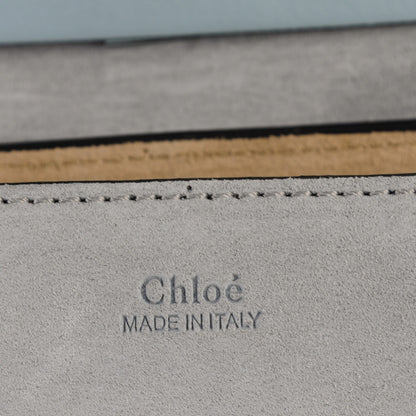Chloe Suede Smooth Calfskin Drew Shoulder Bag Cloudy Blue 5 of 8
