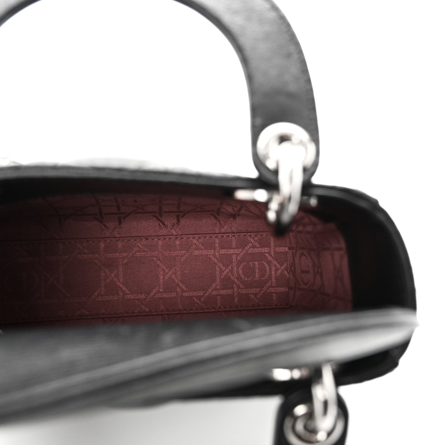 Lambskin Cannage Mini Lady Dior Black