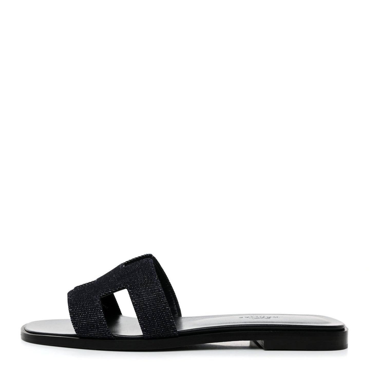 Denim Canvas Oran Sandals 36 Bleu Brut