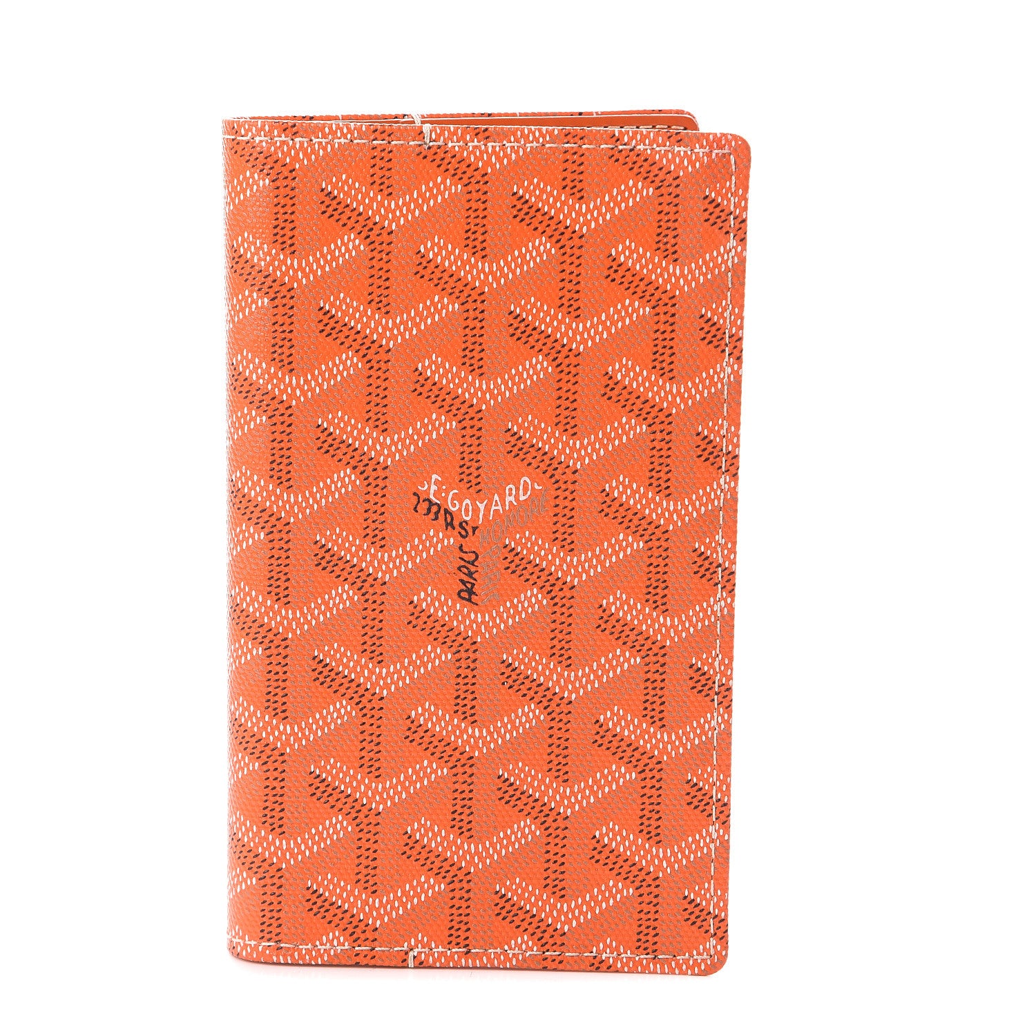 Goyard Goyardine Passport Holder Orange 1 of 5