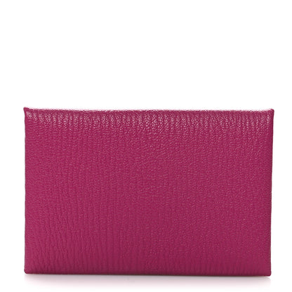 Hermes Chevre Mysore Calvi Card Case Rose Pourpre 1 of 8