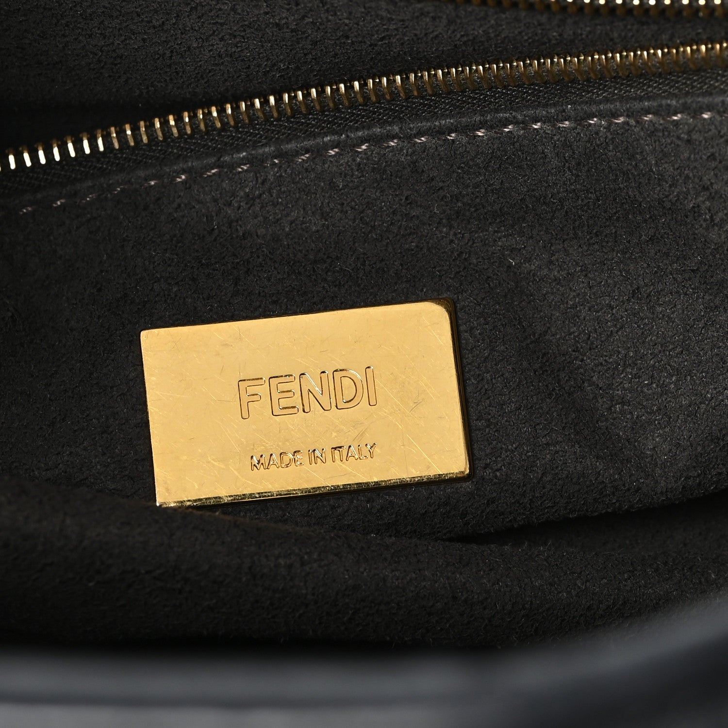 Fendi Nappa FF 1974 Embossed Small FF Tote Black 6 of 12