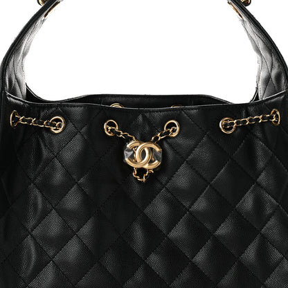 Chanel Caviar Quilted Small Chanel 25 Handbag Black 7 of 10