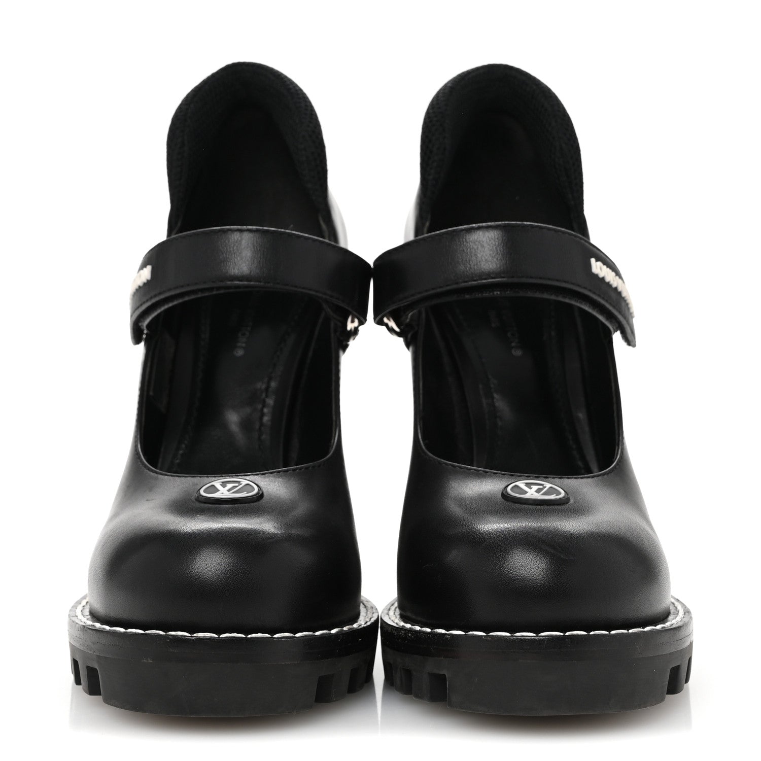 Louis Vuitton Calfskin Star Trail Ankle Pumps 37 Black 3 of 10