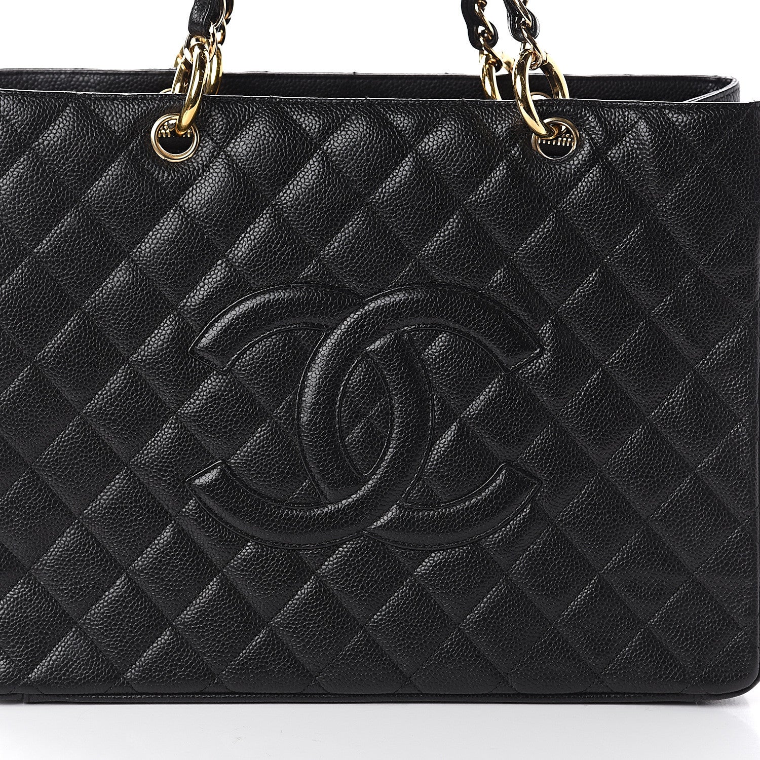 Chanel Caviar Quilted Grand Shopping Tote GST Black 7 of 9