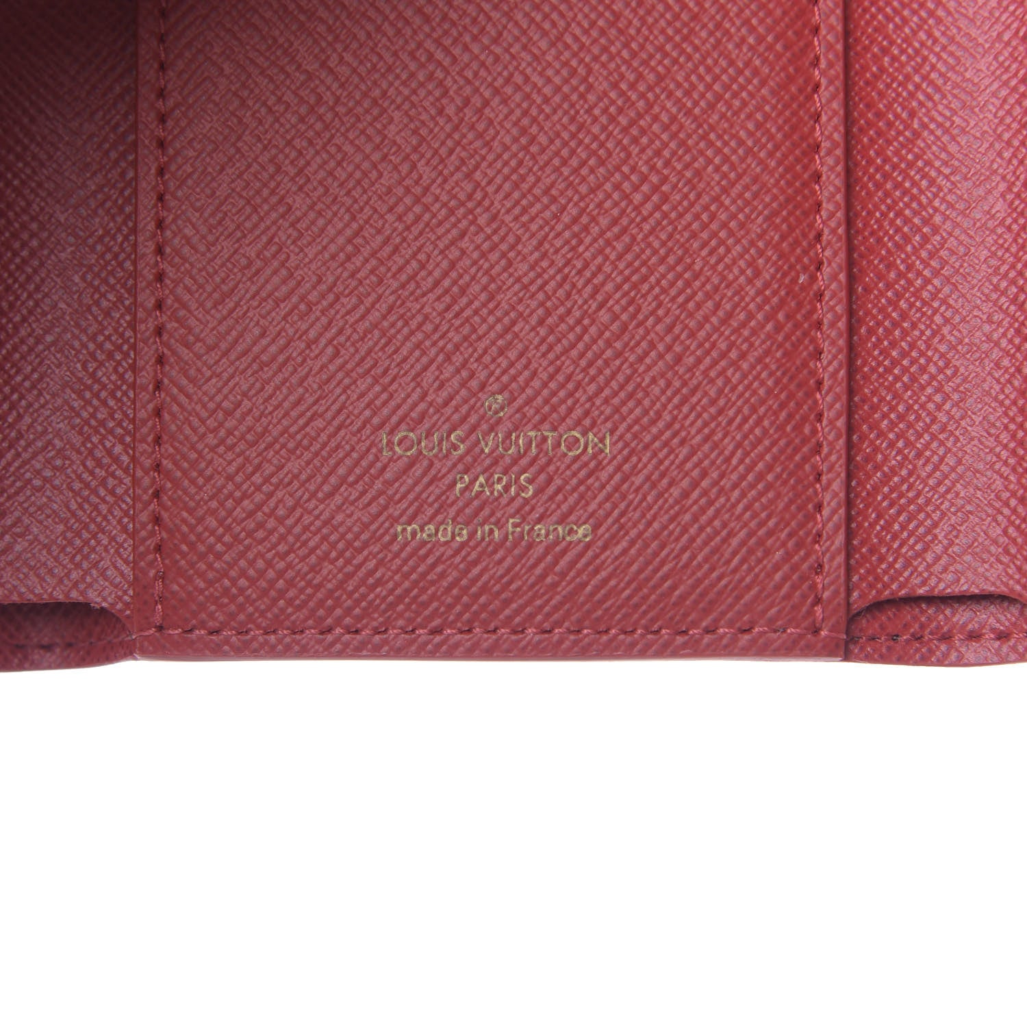 Louis Vuitton Damier Ebene Studded Victorine Wallet Cherry 6 of 7