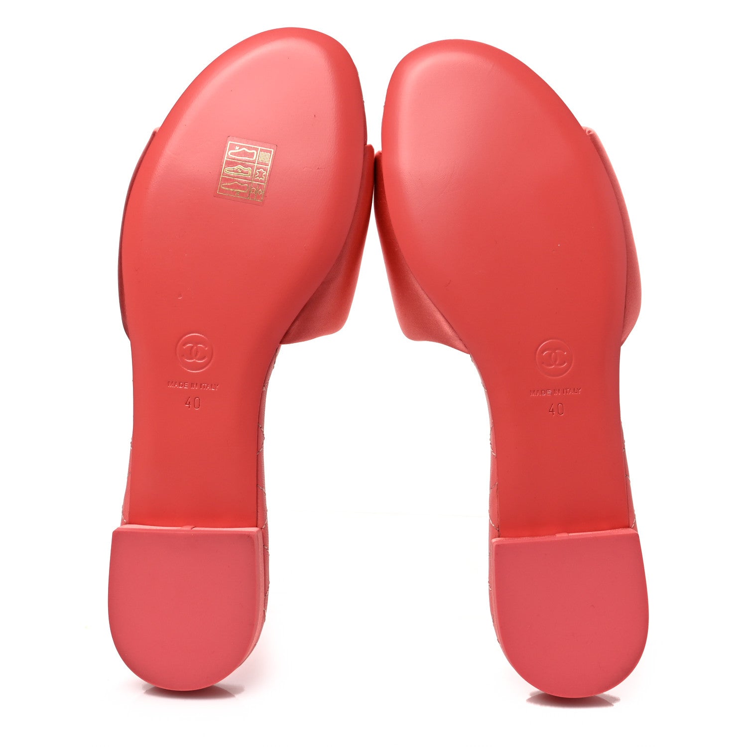 Chanel Satin Mule Sandals 40 Pink 5 of 7