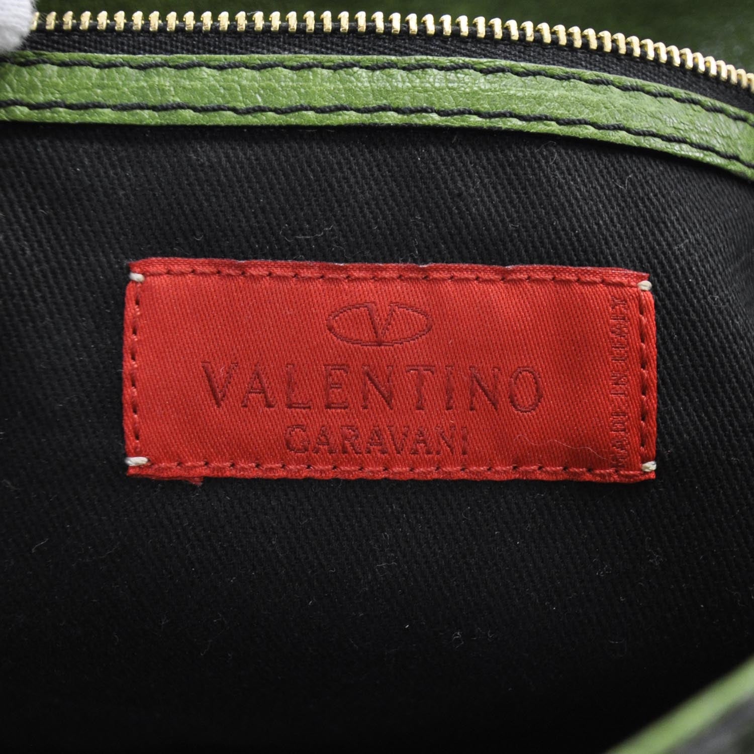 Valentino Garavani Patent Large Histoire Green 8 of 10