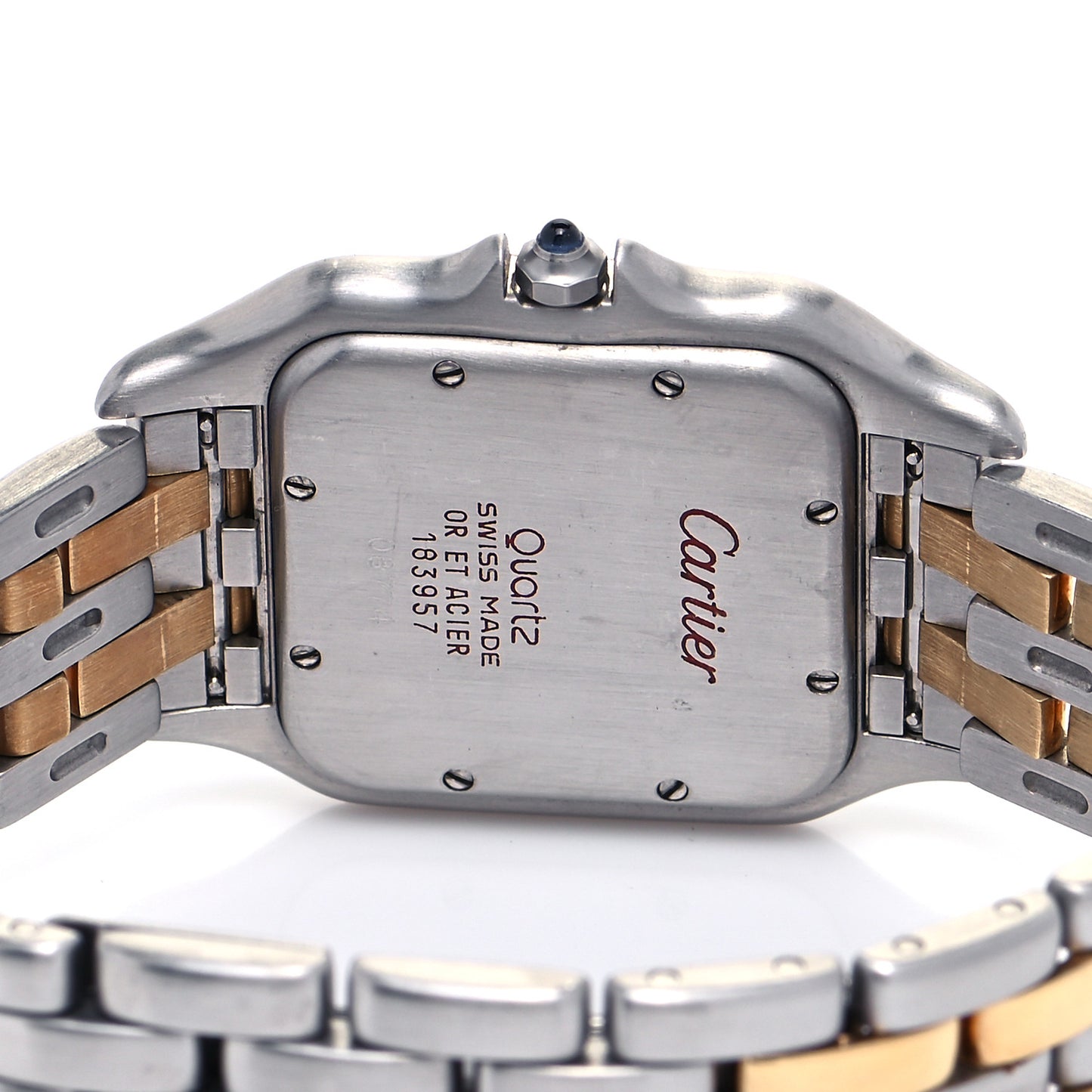 Stainless Steel 18K Yellow Gold 29mm Panthere Quartz Watch