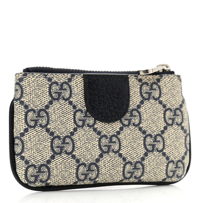 Gucci GG Supreme Monogram Web Ophidia Key Case Beige Blue 3 of 7