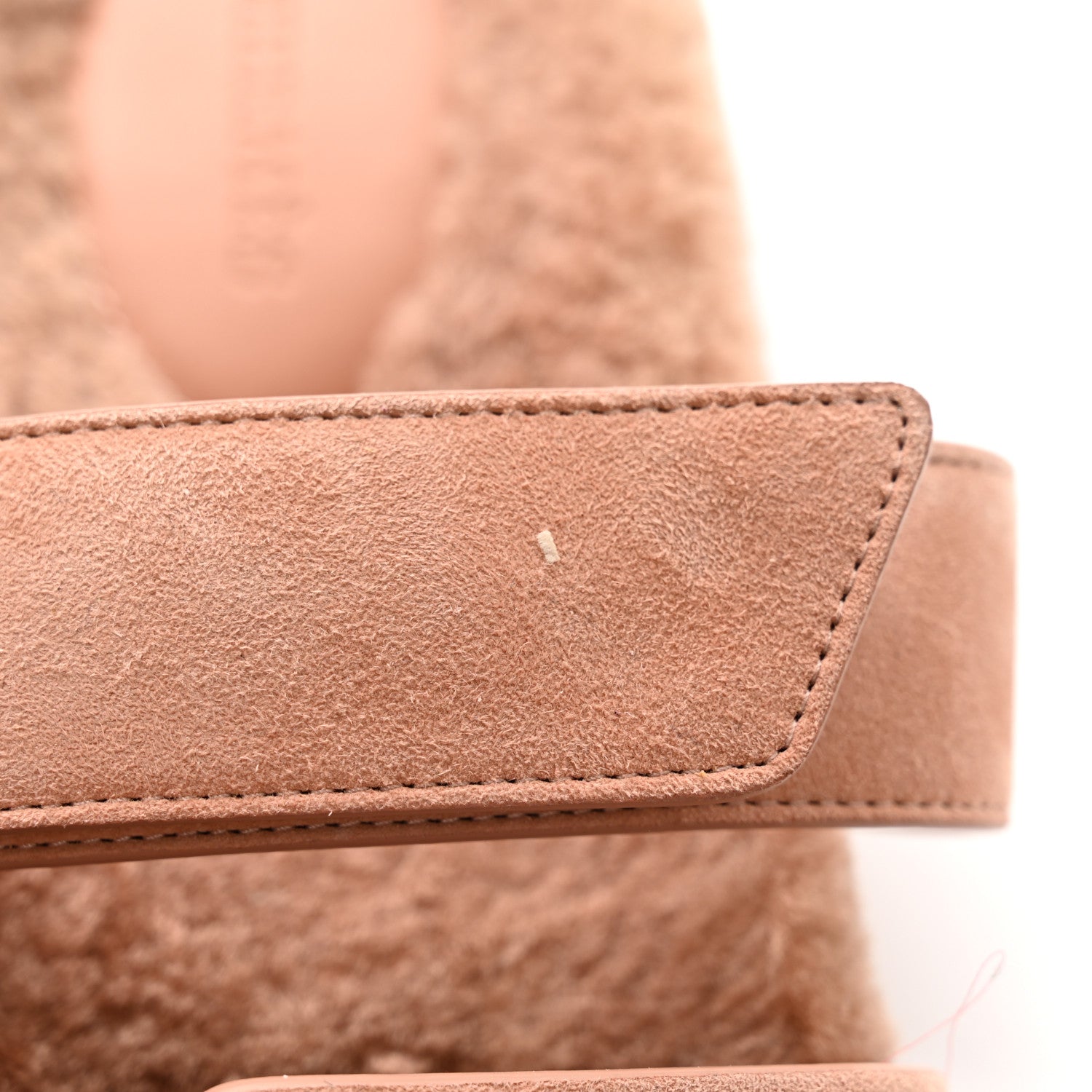 Hermes Suede Goatskin Woolskin Womens Chypre Sandals 39 Rose Aube 9 of 12