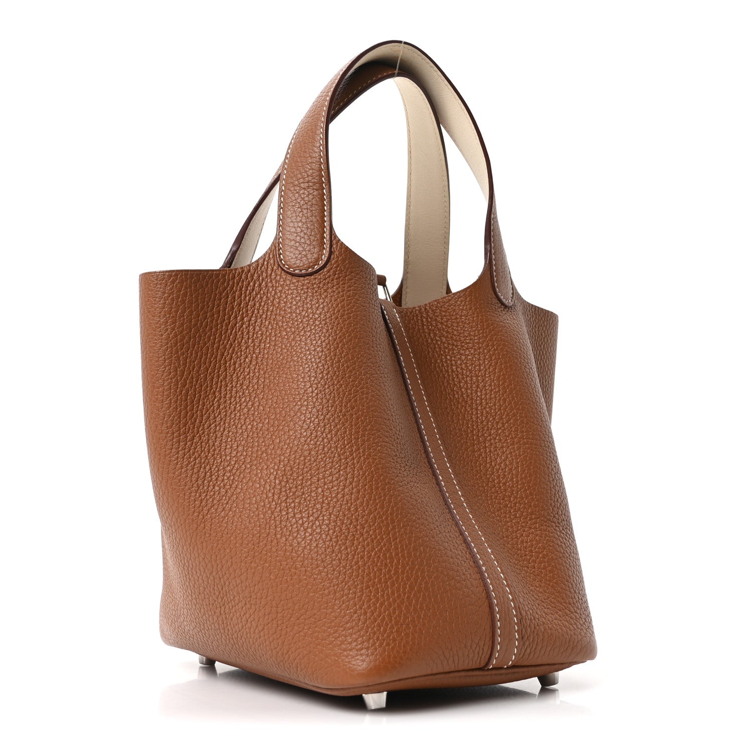 Hermes Taurillon Clemence Swift Eclat Picotin Lock 18 PM Gold Nata 3 of 10