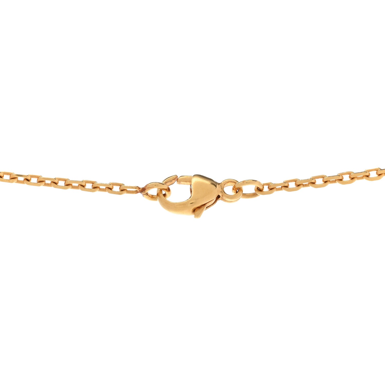 Hermes Lacquered Gold Mini Pop H Pendant Necklace White 5 of 7