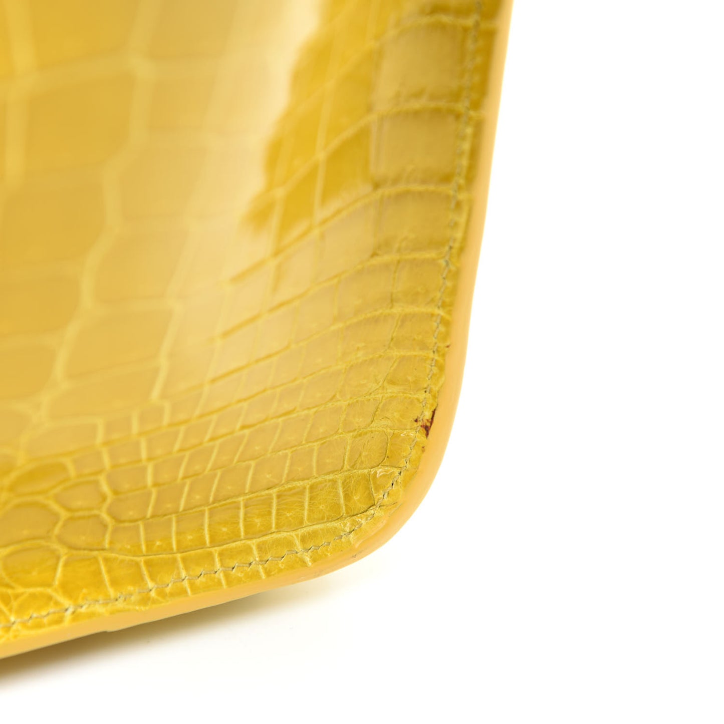 Crocodile Micro Luggage Yellow