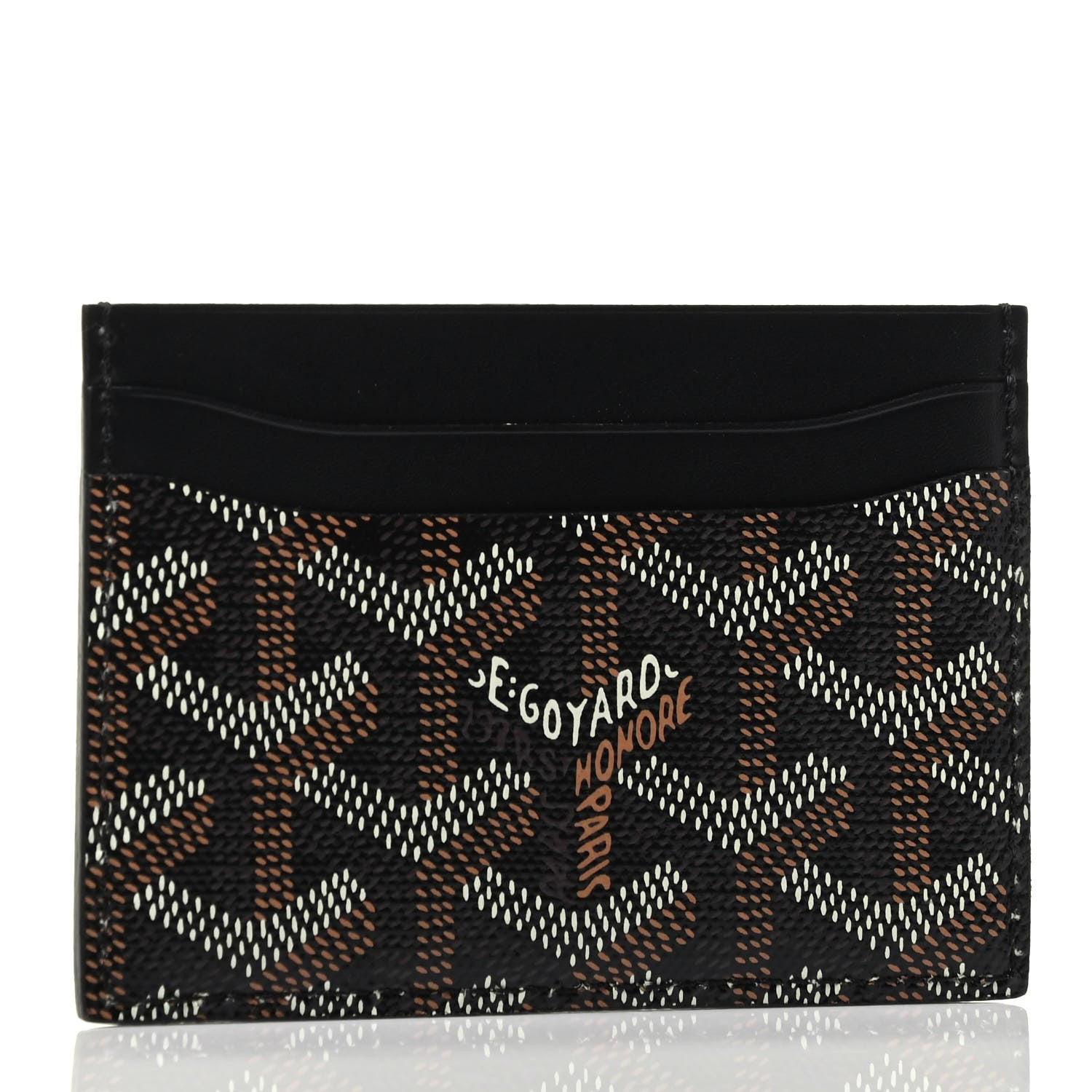 Goyard Goyardine Saint Sulpice Card Holder Black 2 of 3