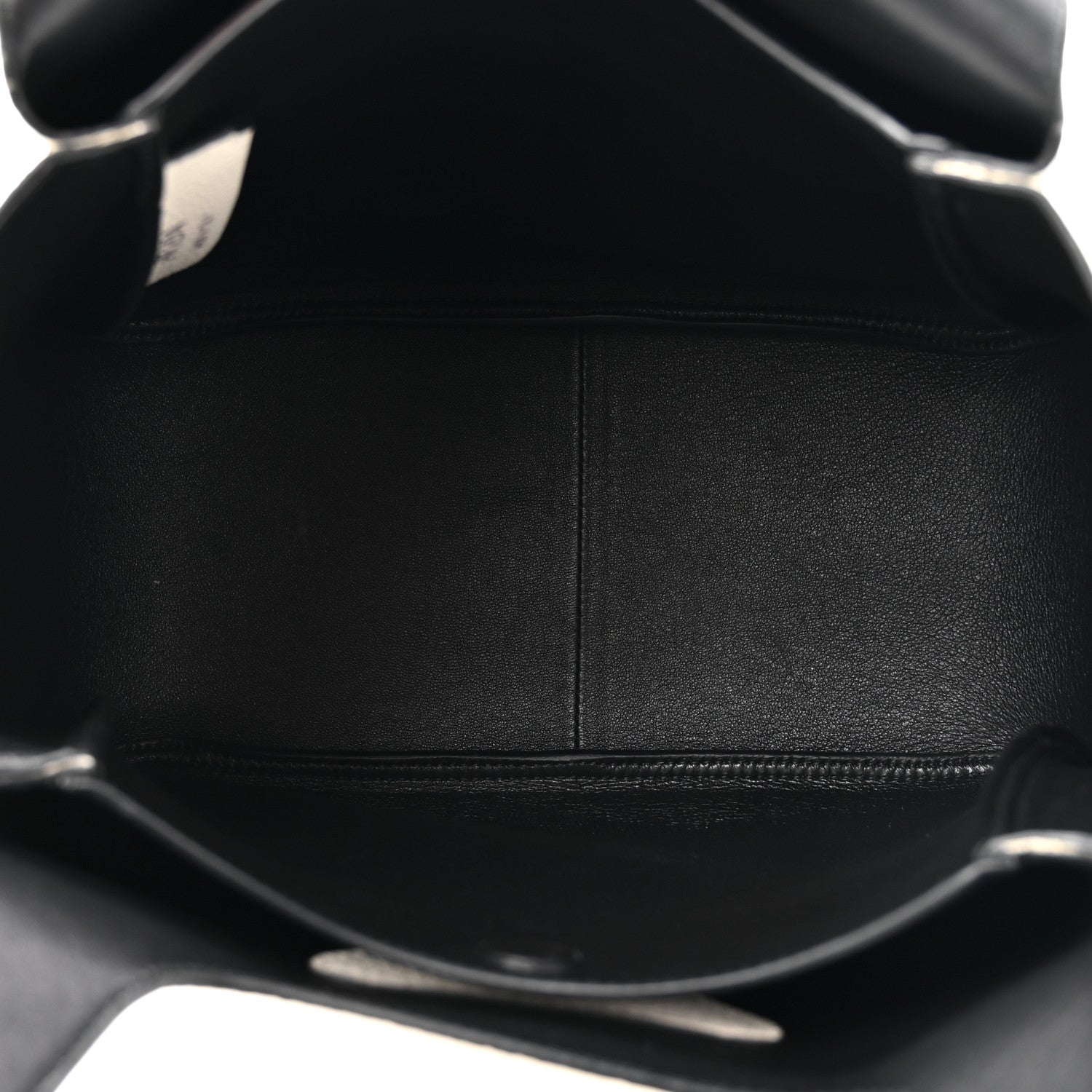 Prada Vitello Daino Soft Medium Dynamique Tote White Black 5 of 14