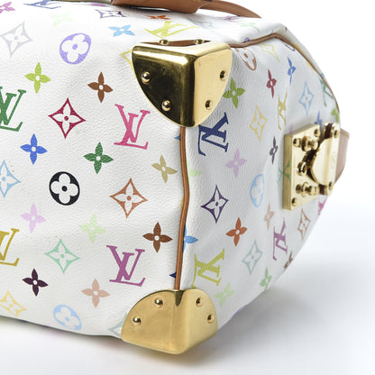 Louis Vuitton Monogram Multicolor Speedy 30 White 6 of 8