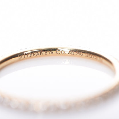 Tiffany 18K Yellow Gold Diamond Metro Ring 7 5 of 5