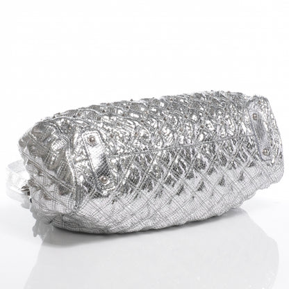Marc Jacobs Python Embossed Leather Stardust Stam Silver 4 of 7