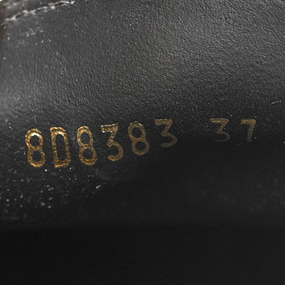 Fendi Vitello Abrasivato Fendigraphy 50mm Loafers 37 Black 6 of 9