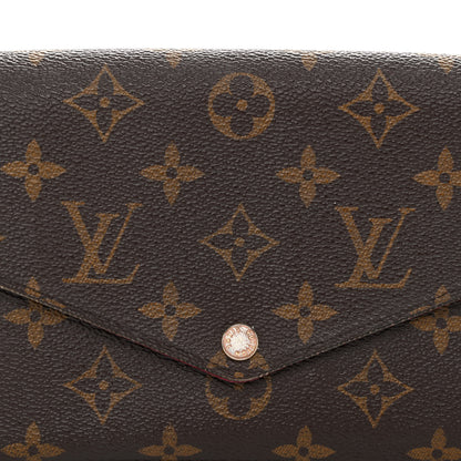Louis Vuitton Monogram Pochette Felicie Chain Wallet Fuchsia 6 of 10
