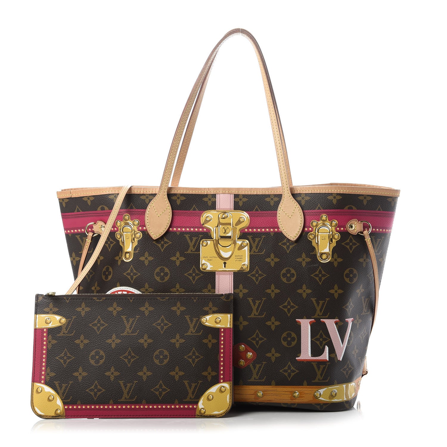 Louis Vuitton Monogram Summer Trunks Neo Neverfull MM 1 of 10
