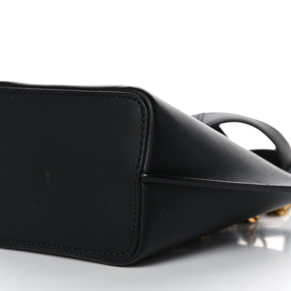 Versace Vitello Mini Virtus Bucket Bag Black 9 of 19