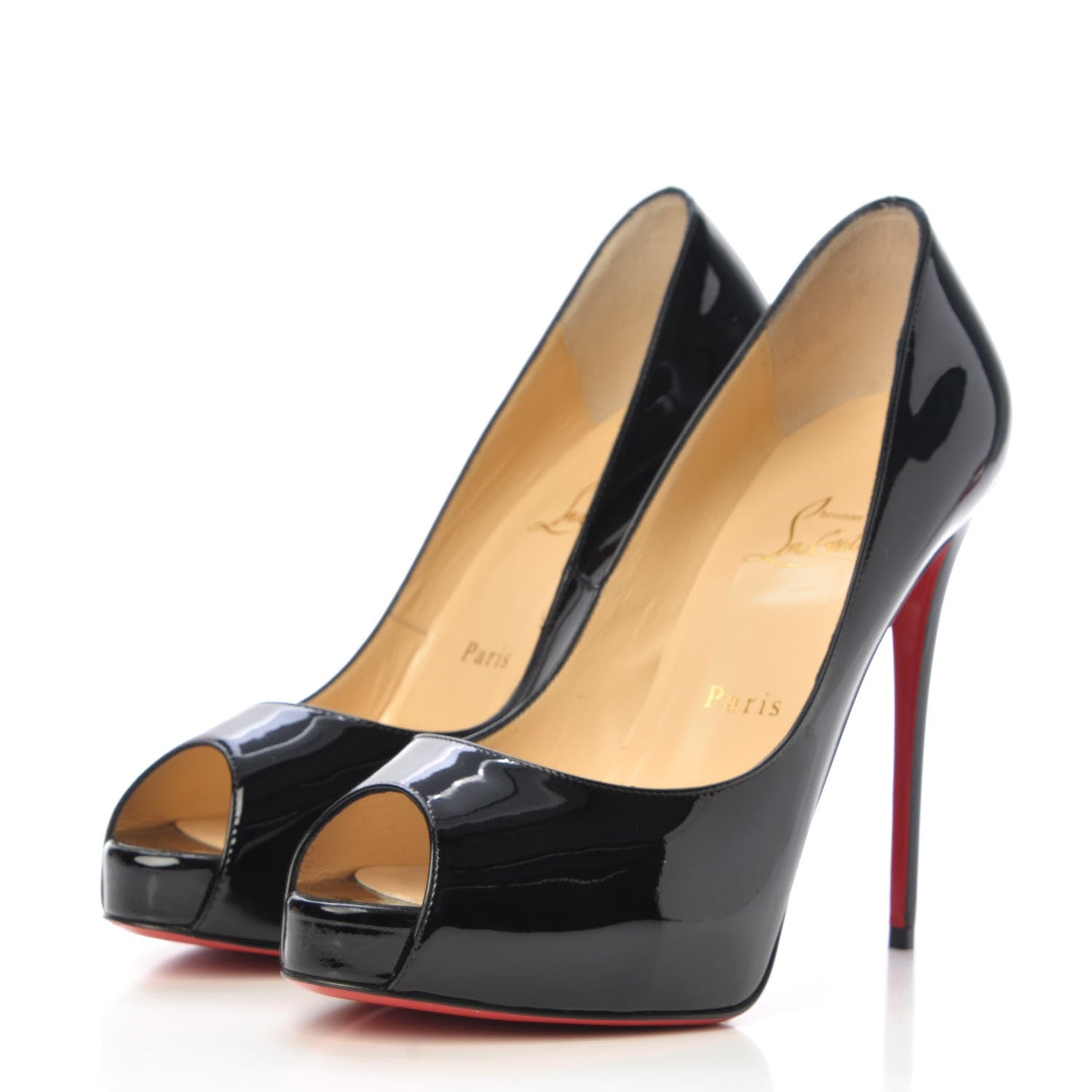 Christian Louboutin Patent New Very Prive 120 Pumps 39 Black 3 of 8
