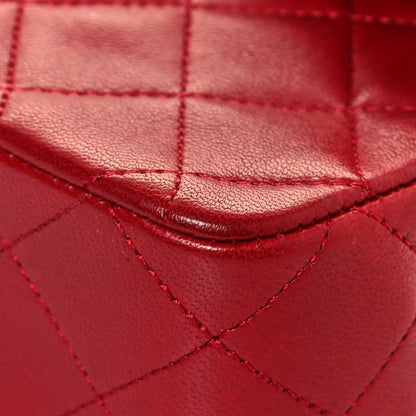 Chanel Lambskin Quilted Small Double Flap Red 11 of 18