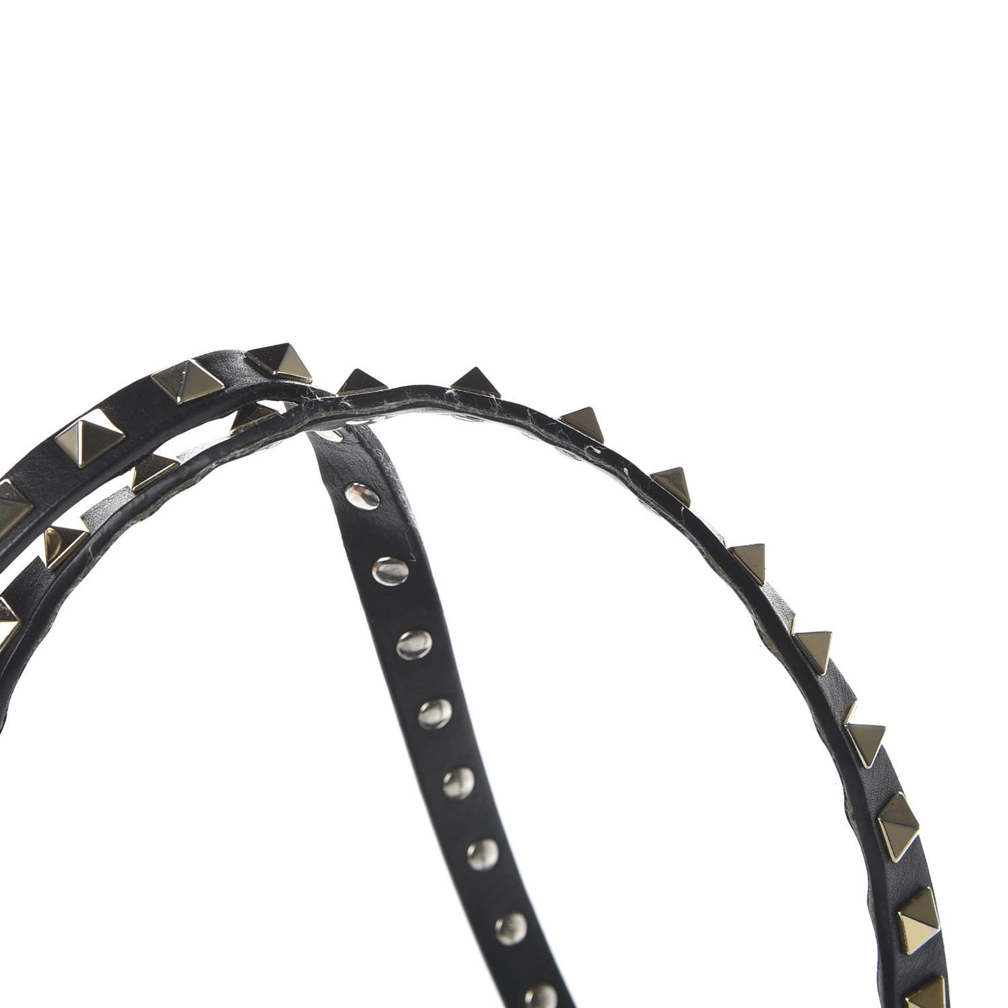 Vitello Medium Rockstud Tote Black