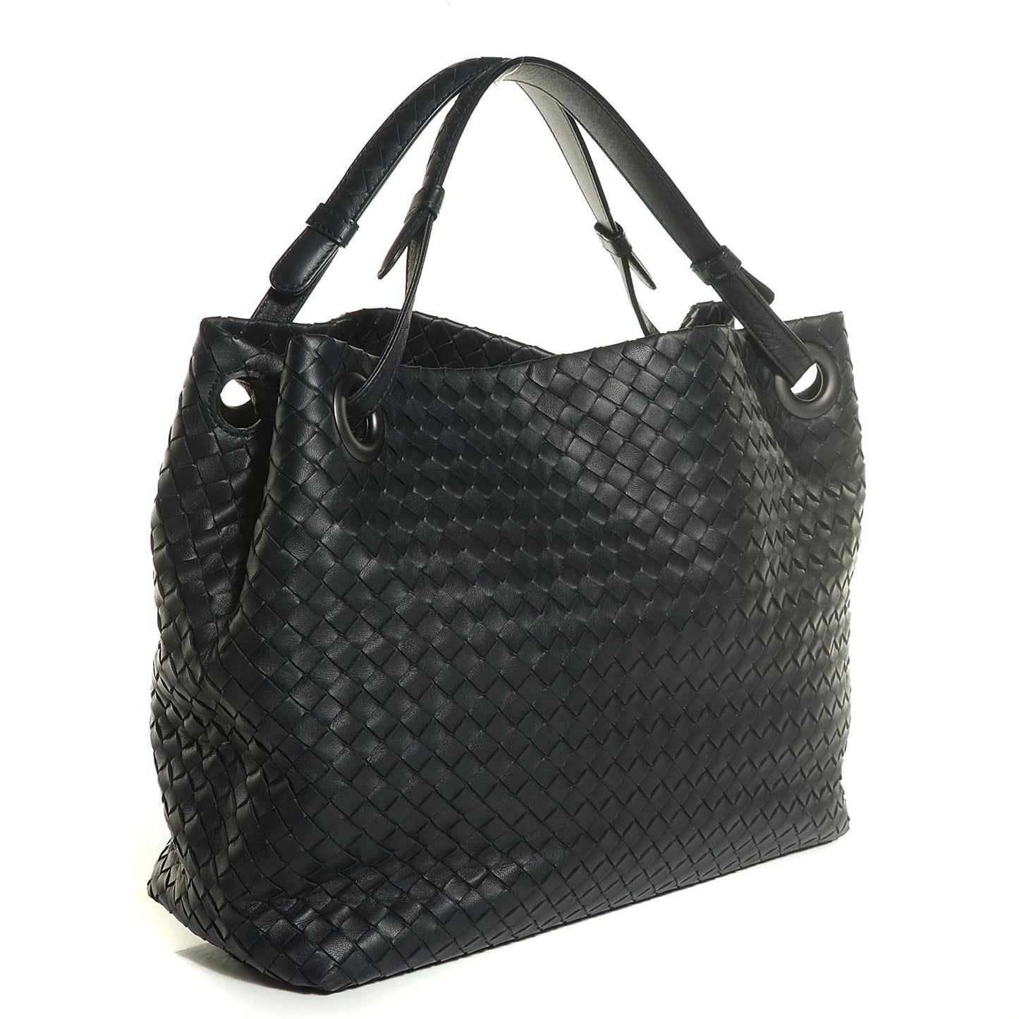 Nappa Intrecciato Medium Garda Bag Tourmaline