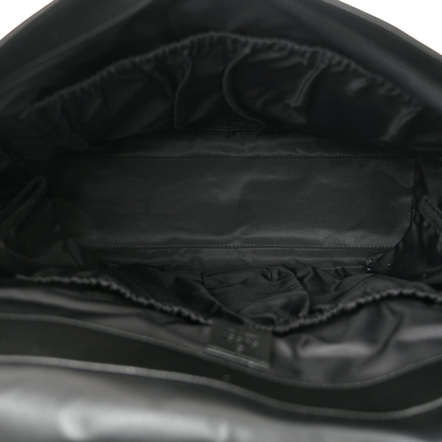 GG Supreme Monogram Web Messenger Diaper Bag Black Grey