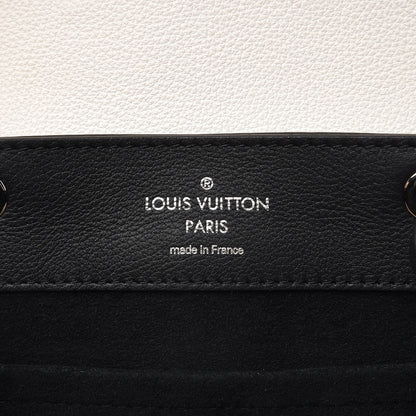 Louis Vuitton Calfskin Mechanical Flowers Lockme Backpack Black White 6 of 6