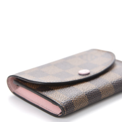Louis Vuitton Damier Ebene Rosalie Coin Purse Rose Ballerine 5 of 8