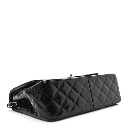 Chanel Patent Quilted Jumbo Double Flap Black 4 of 9