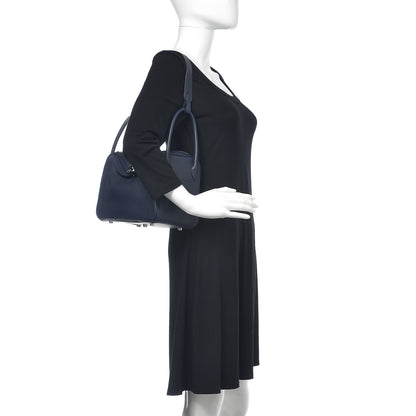 Hermes Taurillon Clemence Lindy 26 Bleu Nuit 2 of 12