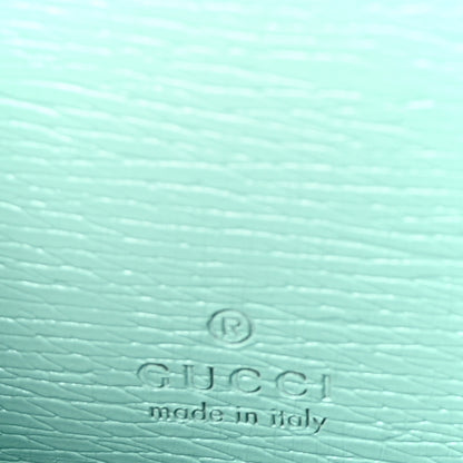 Gucci X PIKARAR Textured Dollar Calfskin Animal Print Zip Around Wallet Green 6 of 8