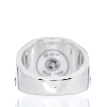 David Yurman Sterling Silver 18K Yellow Gold Waves Signet Ring 62 10 5 of 7