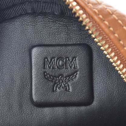 MCM Visetos Side Stud Mini Stark Backpack Cognac 6 of 13