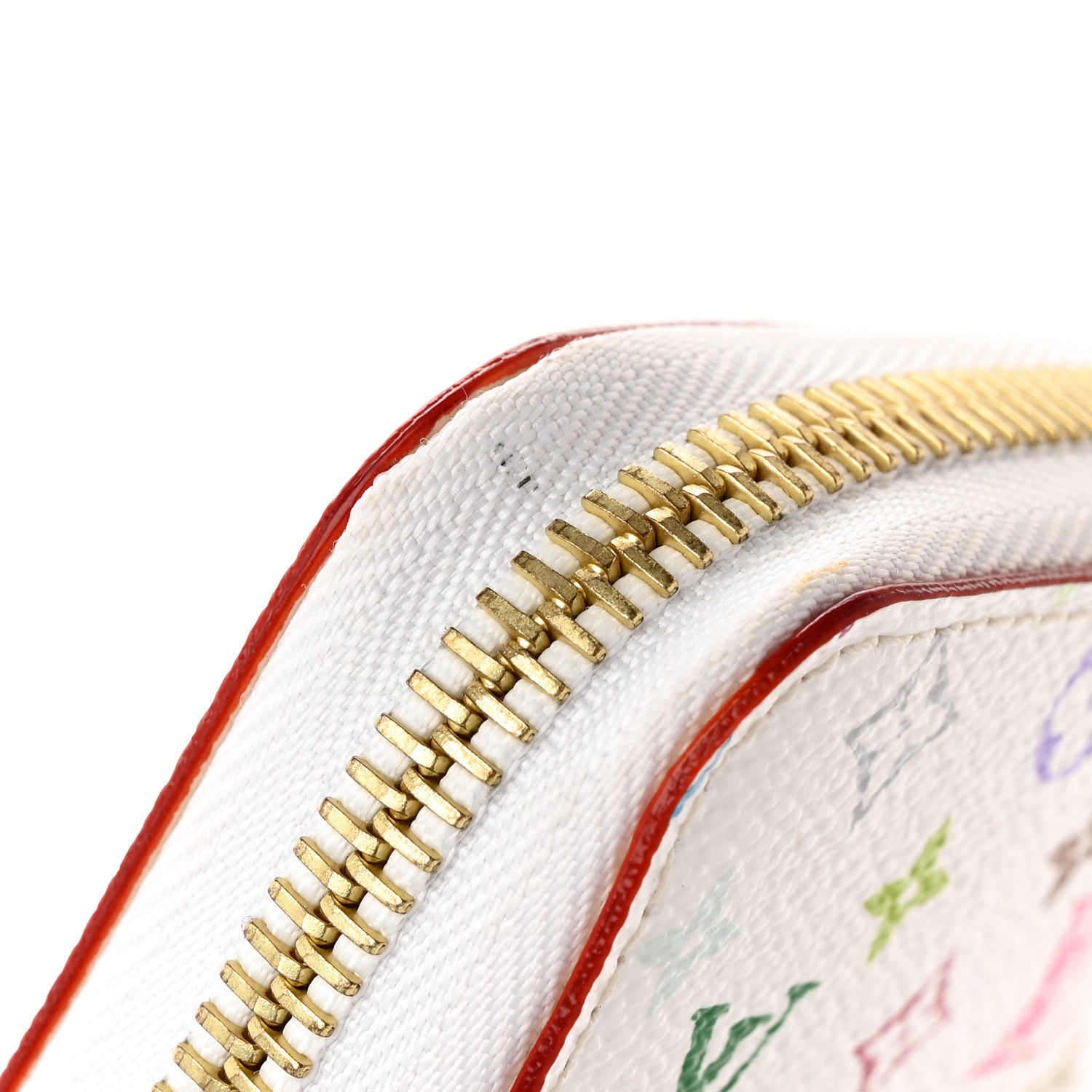 Louis Vuitton Monogram Multicolor Zippy Wallet White Litchi 8 of 10