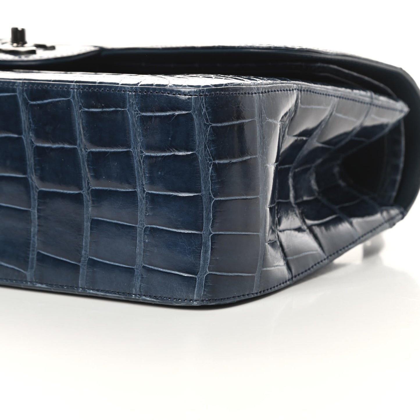 Alligator Jumbo Double Flap Blue