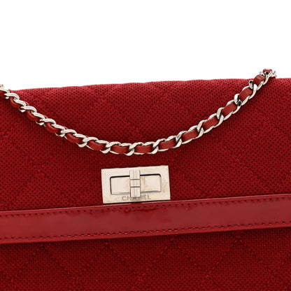 Chanel Patent Jersey Quilted 2.55 Reissue East West Flap Red 8 of 10