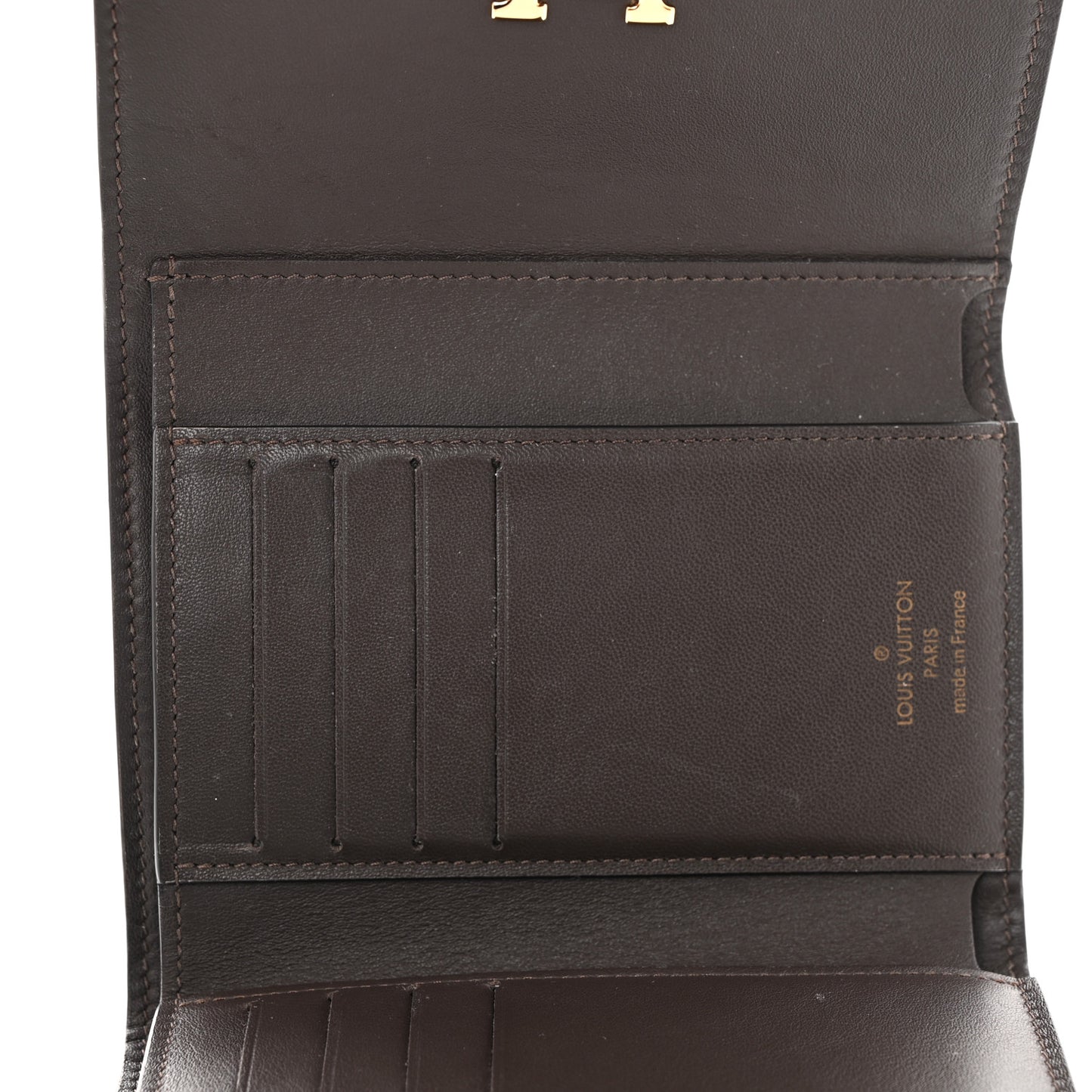Taurillon Capucines Compact Wallet Galet