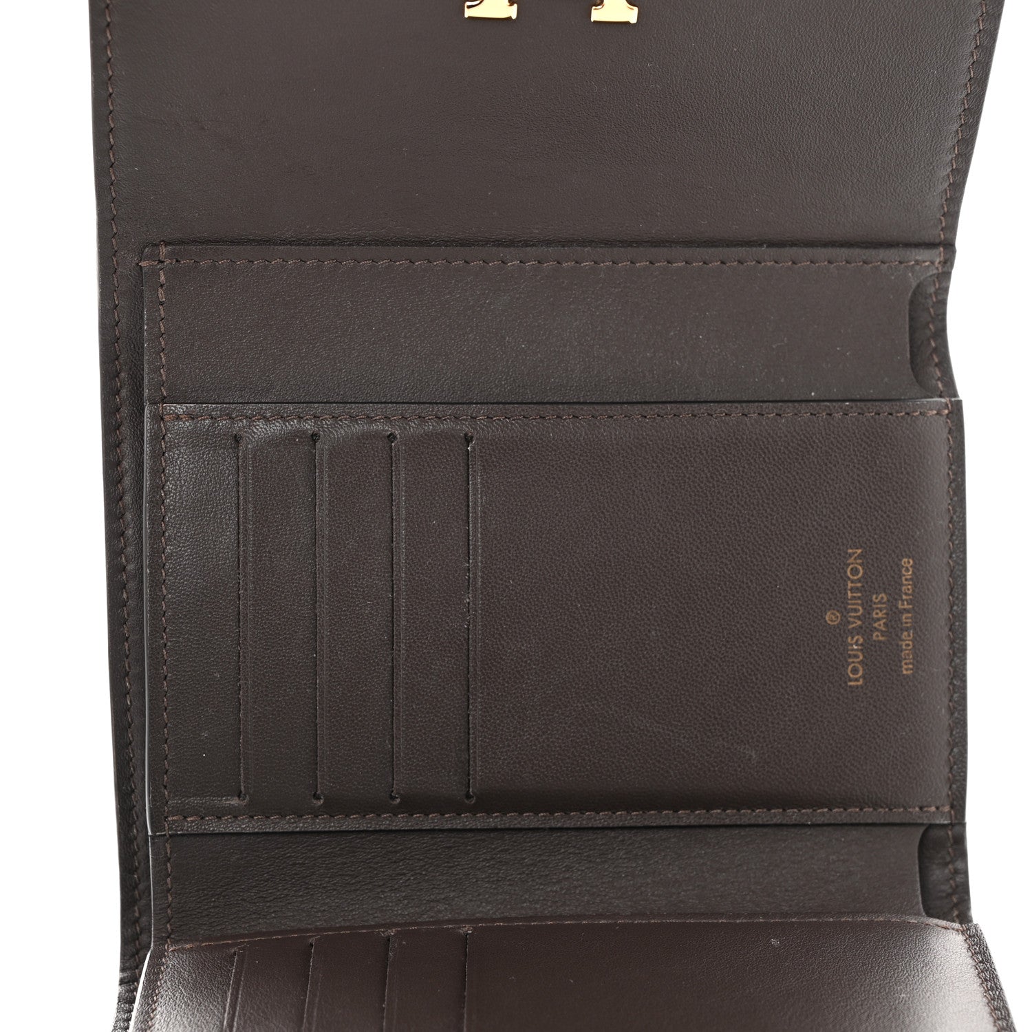 Louis Vuitton Taurillon Capucines Compact Wallet Galet 5 of 9