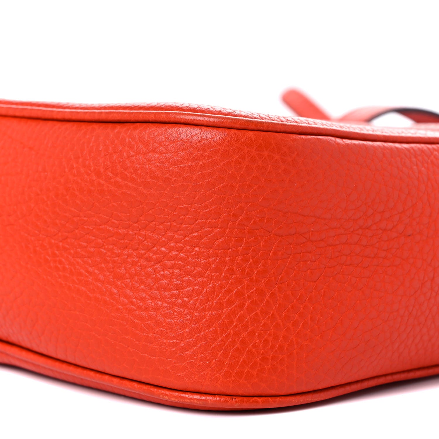 Gucci Pebbled Calfskin Small Soho Disco Bag Sun Orange 9 of 14